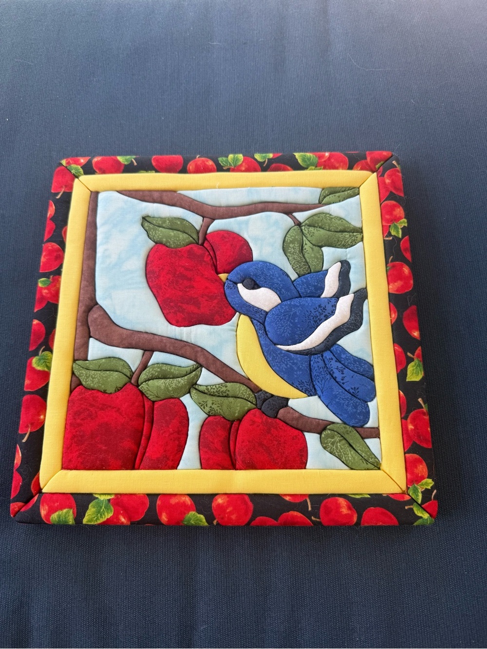 Homemade Bluebird in AppleTree QuiltMagic
